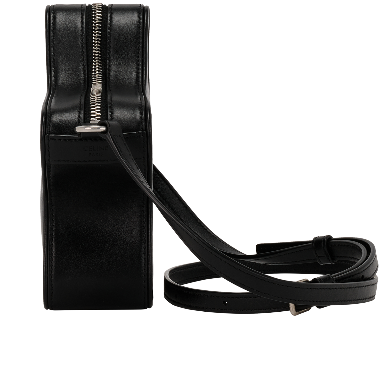 Small Etoile Logo Crossbody, &pound;595, Handbags, Black, Leather, Bottom view